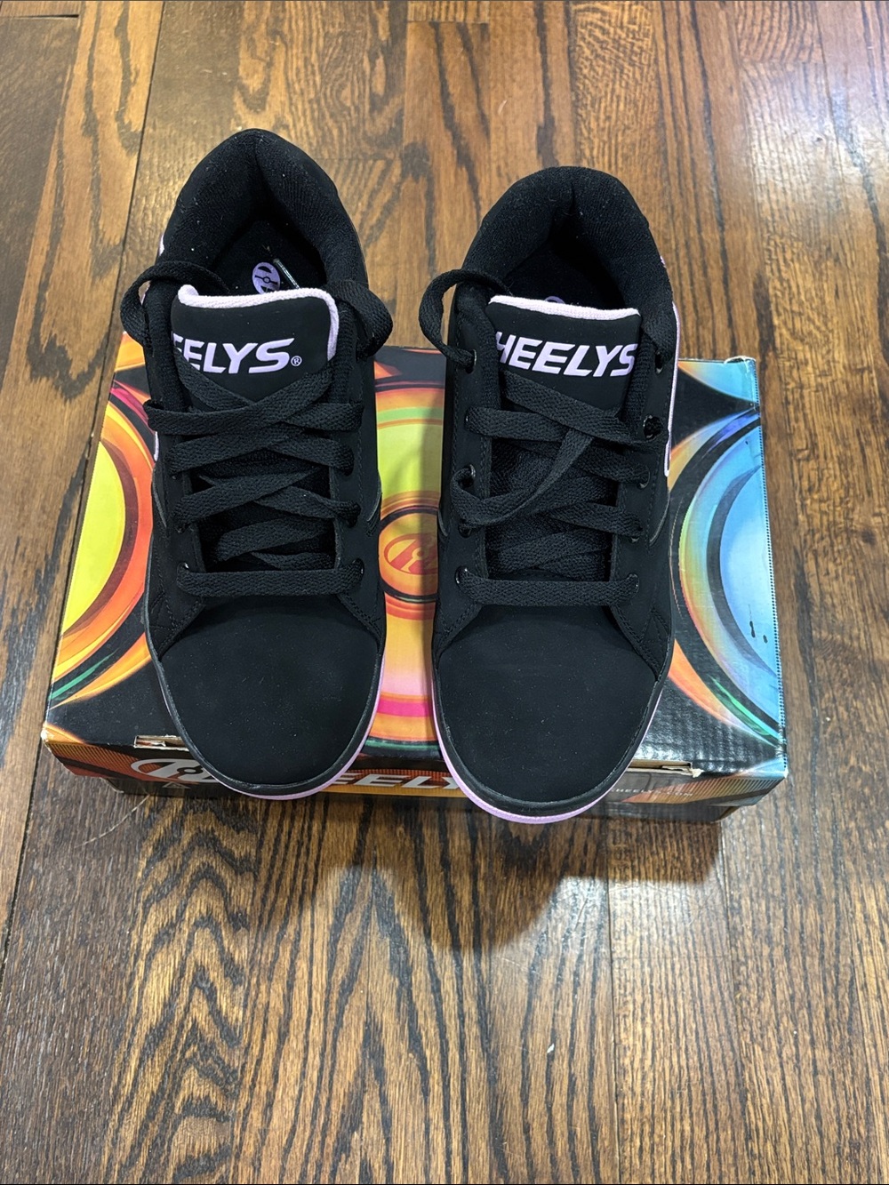 Heelys boys propel Black Sneakers with Purple Accents size 6